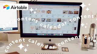 Using Airtable for Social Media Content Calendar [upl. by Odom306]