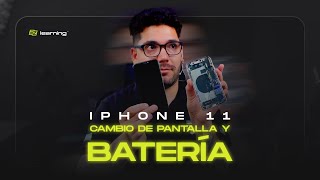 CÓMO CAMBIAR LA PANTALLA Y BATERÍA DE UN IPHONE 11 [upl. by Amsaj477]