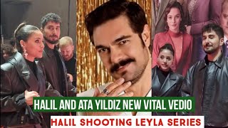 Sila Turkoglu and Ata Yildiz New Viral vedio Halil Ibrahim Ceyhan Shooting Leyla Series [upl. by Thorvald92]