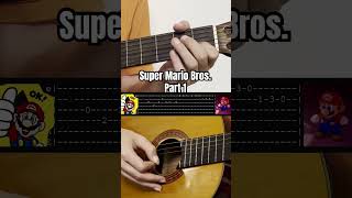 How to play Super Mario Bros Theme guitar tabs [upl. by Ekram538]