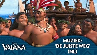 Disney Vaiana  Muziek De Juiste Weg NL gesproken [upl. by Namialus]