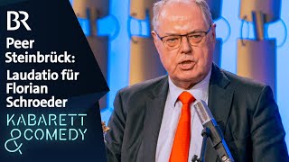 Peer Steinbrück Laudatio für Florian Schroeder  Bayerischer Kabarettpreis 2024  BR [upl. by Arratahs658]