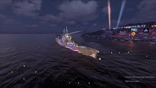 Rochester WOWSB Tier 9 Premium USN Cruiser World of Warships Blitz [upl. by Danczyk]