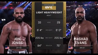 JON JONES vs RASHAD EVANS  Light Heavyweight Division CSG Fight Night 30 [upl. by Iridissa]