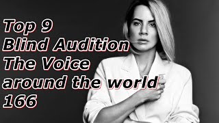 Top 9 Blind Audition The Voice around the world 166 [upl. by Ailev]