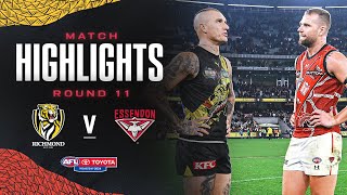 Richmond v Essendon Highlights  Round 11 2024  AFL [upl. by Hans606]