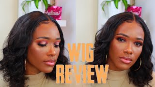 44 LACE CLOSURE SHORT BOB BODY WAVE WIG REVIEW FT ISEEHAIR  MSBLACKEMPRESS [upl. by Glick]