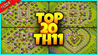 Best INSANE TH11 WARTROPHY Base Link 2024 Top20 Clash of Clans  Town Hall 11 War Bases [upl. by Aicilihp]