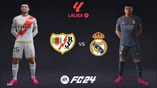 Rayo Vallecano  Real Madrid Real Arena Laliga ea sports FC24 [upl. by Ayotol]