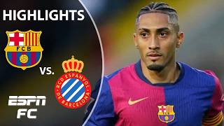 🚨 BARCA ATTACKS 🚨 Barcelona vs Espanyol  LALIGA Highlights  ESPN FC [upl. by Dorrehs]