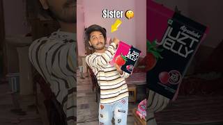 I secretly eat sister Just Jelly Toffee 😂🍬 minivlog shorts [upl. by Lisha]