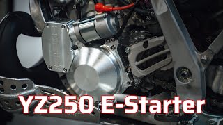 Yamaha YZ250 Electric Starter Installation  FISCH MOTO [upl. by Ifill]