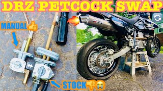 DRZ Manual Petcock  Installation Video [upl. by Ynohtnakram]