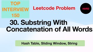 Substring with Concatenation of All Words [upl. by Cookie]