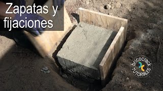 Fijar y asegurar pérgolas y otras estructuras de madera en el jardín Bricocrack [upl. by Bowles]