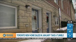 Toronto new home sales take a tumble in January [upl. by Aneelahs]