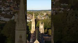 Drone Llandaff Cathedral Cardiff Wales [upl. by Aeynod937]