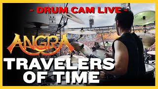 Travelers of Time  Live in Colombia  Monsters of Rock  2023  Angra  Bruno Valverde drum cam [upl. by Sher]