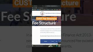 CUST Fee Structure and Scholarships  Capital University  Cust Admission [upl. by Mario]