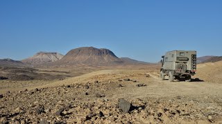 Off Road Unimog  Saudi Arabia  Volcans  Harrat Khaybar  Jabal Bayda Volcan Blanc [upl. by Nnyleahs]