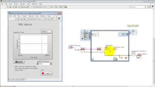 NI myRIO quotMicrophone demoquot LabVIEW project [upl. by Hendrickson]