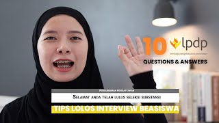 TIPS INTERVIEW BEASISWA LPDP 2024 DO amp DON’TS ⚠️  LPDP Bareng Keke 3 [upl. by Girhiny]