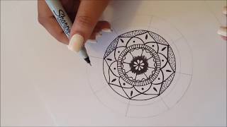 Mandala paso a paso y tips  Dibujo Rapido [upl. by Nealy936]