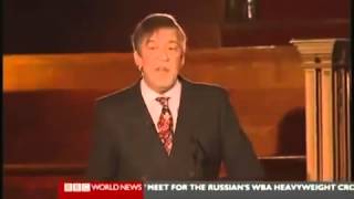 Stephen Fry dismantles the Roman Catholic Church EPIC SPEECH [upl. by Enilemme]