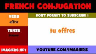 FRENCH VERB CONJUGATION  offrir  Présent [upl. by Jemmie]