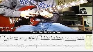 Guthrie Govan  Fives  Improv Solo by Matteo Mancuso  Transcription [upl. by Divadnahtanoj602]