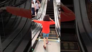 Funny Escalator 🤪🤪🤪escalator funny shorts [upl. by Darsey]