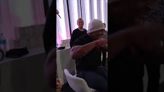 Auzzy Blood Freaks out miketyson when he shoves a HOOK through his SKULL reaction miketyson [upl. by Fraser]