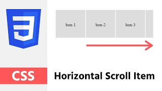 How to make horizontal scroll item  CSS Tricks [upl. by Xilef]