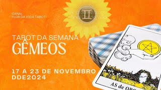 🔮🗓 Gêmeos Previsão da semana  17 a 23 de novembro 2024 previsãosemanal previsãotarot [upl. by Er]