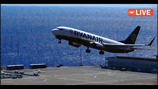 Madeira Airport Live Action LPMA Spotter ✈️ 13112024 [upl. by Aneleve]