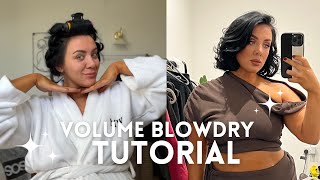 VOLUME BLOWDRY TUTORIAL  Dyson Airwrap  SHORT HAIR [upl. by Adnalra634]