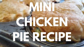 MINI CHICKEN PIE RECIPE  Dairy Free  Lauren Oliver [upl. by Kcirdez]