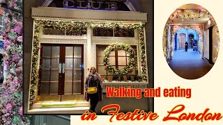 Festive London eating in a Marco Pierre White restaurant amp visiting many free attractions on offer [upl. by Notlih317]