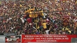 QRT Prusisyon ng Itim na Nazareno patuloy ang pagusad pabalik ng Quiapo Church [upl. by Anayk]