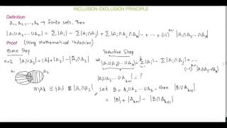 Inclusion Exclusion Principle Proof and Example [upl. by Lacagnia]