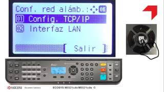 ECOSYS M5521cdn Configuración de red Ethernet en su multifuncional [upl. by Lin]