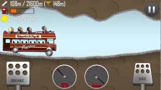 Hill Climb Racing  Cave 149m on Tourist Bus [upl. by Serge380]