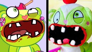 PLUSH TOY NUTTY HAPPY TREE FRIENDS SMOOCHIE [upl. by Oznola]