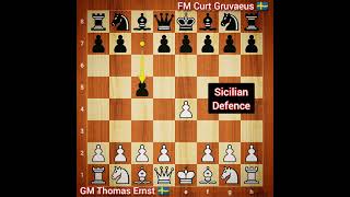 Sicilian Defence miniature with beautiful sacrifices 🔥🔥 by GM Thomas Ernst [upl. by Silvers]