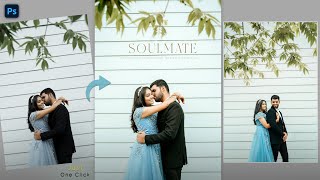 How to Edit PRE WEDDING Photos Like a PRO in Photoshop  Free Presets [upl. by Enneire]