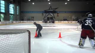 Marianne Watkins Skating Instruction Columbus Blue Jackets Development Camp [upl. by Llij]