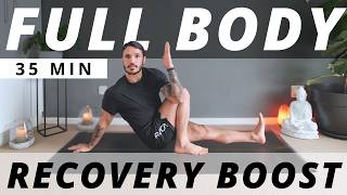 35 Min Full Body Yoga Stretch Routine to Boost Recovery [upl. by Crispa]