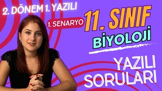 SENARYO 1  11 SINIF BİYOLOJİ 2 DÖNEM 1 YAZILIYA HAZIRLIK  PDF 2023  2024 [upl. by Eeb]