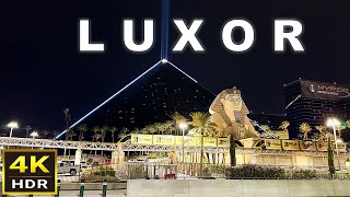 4K HDR Luxor Las Vegas Walking Tour  September 2024  Las Vegas Strip [upl. by Llerrah]