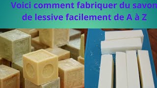 VOICI COMMENT FABRIQUER DU SAVON DE LESSIVE FACILEMENT Étape par Étape [upl. by French]